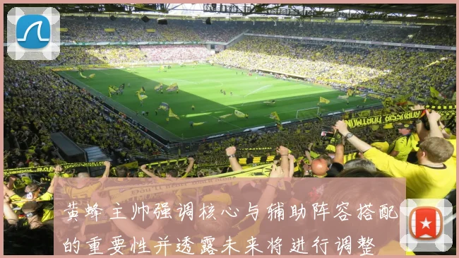 黄蜂主帅强调核心与辅助阵容搭配的重要性并透露未来将进行调整