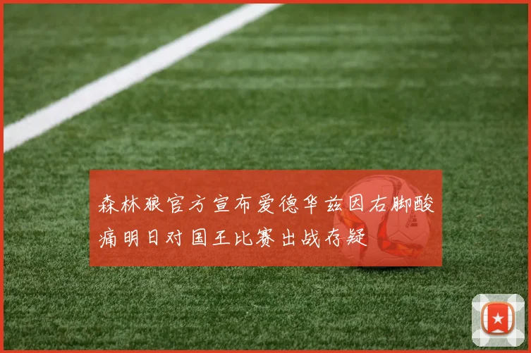 森林狼官方宣布爱德华兹因右脚酸痛明日对国王比赛出战存疑